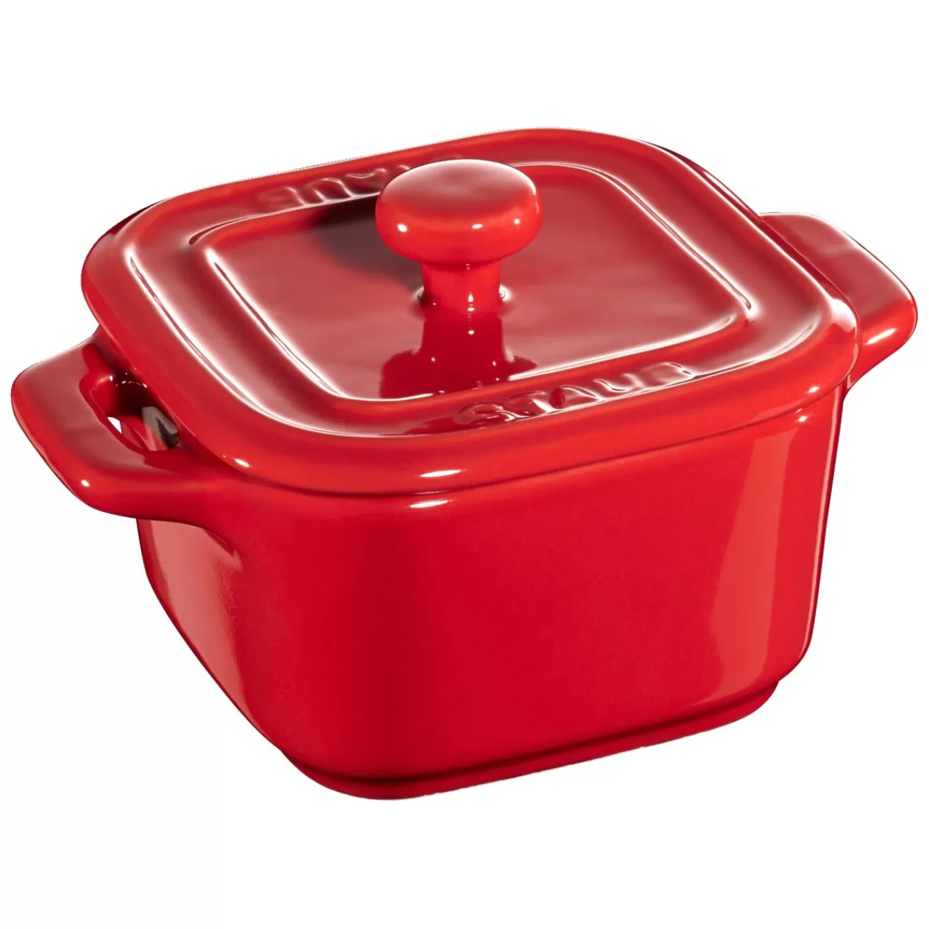 STAUB Xs Mini Cocotte Set 2-Tlg, Quadratisch,, Keramik Kirsch-Rot Online